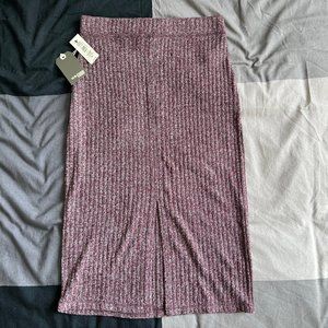 NWT Aritzia Wilfred Free Alanna Skirt - Heather Cardamom - S